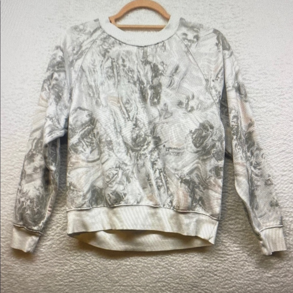 Marble Print Sweatshirt